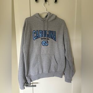 Champion Gray Hoodie with Carolina Tar Heels Logo
